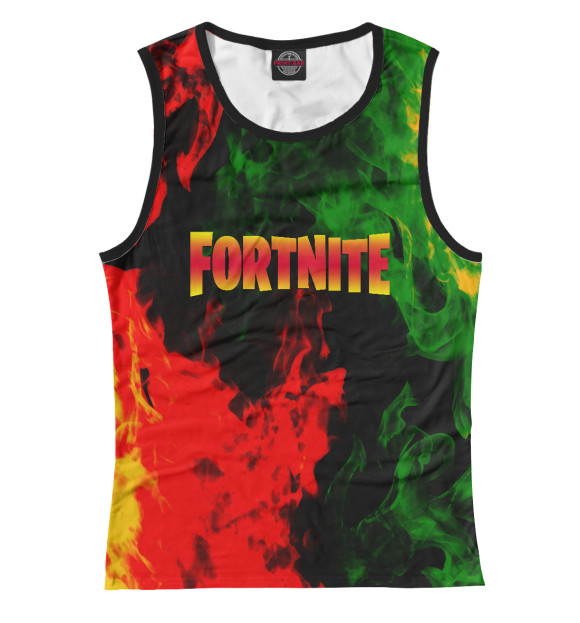 Женская майка с изображением Fortnite цвета Белый