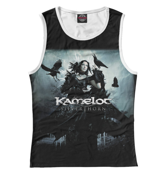 Майка для девочки с изображением Kamelot цвета Белый