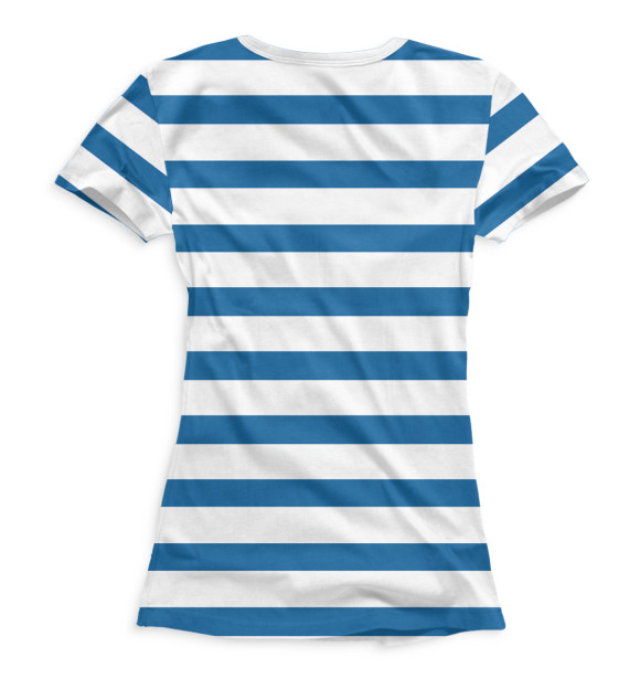 Женская футболка с изображением ВМФ рулит! цвета Белый