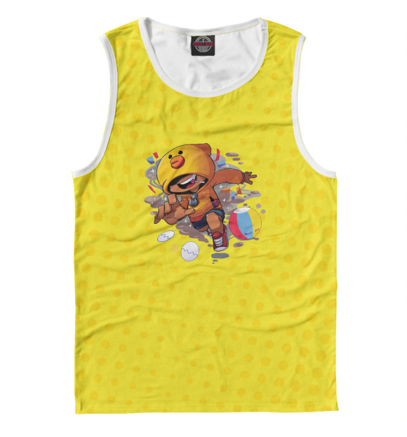 Майка для мальчика с изображением Brawl Stars цвета Белый