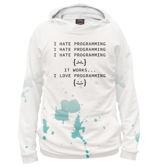 Худи для девочки I Hate Programming