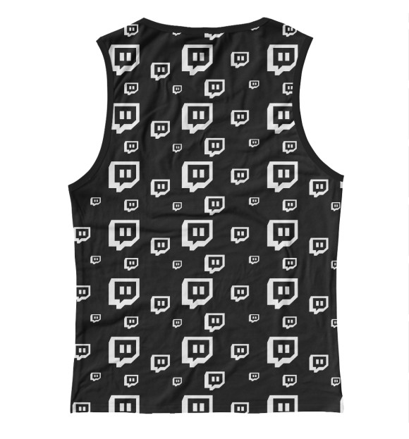 Майка для девочки с изображением Twitch цвета Белый