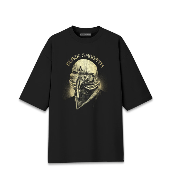 Женская футболка оверсайз с изображением Black Sabbath цвета Черный