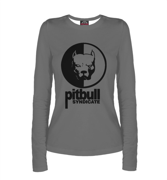 Женский лонгслив с изображением Pitbull Syndicate цвета Белый