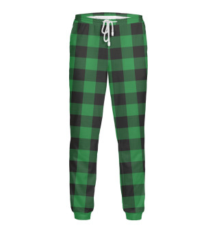 Мужские спортивные штаны Зеленая шотландка
