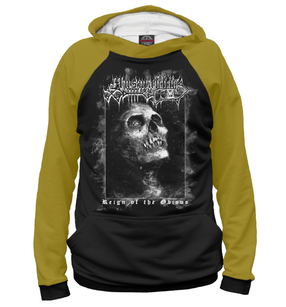 Мужское худи с изображением Mourning beloveth цвета Белый