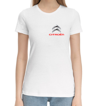 Хлопковая футболка для девочек Citroёn | Ситроен