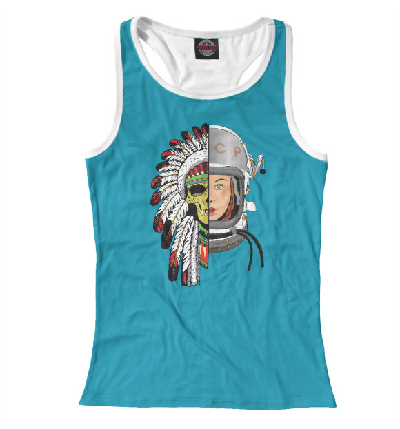 Женская майка-борцовка с изображением Эпохи цвета Белый