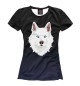 Футболка для девочек White Siberian Husky