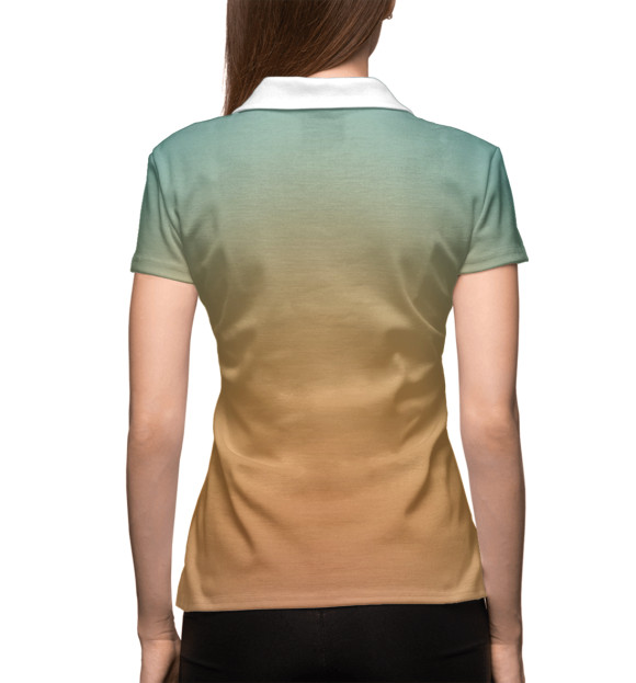 Женское поло с изображением Genshin Impact цвета Белый