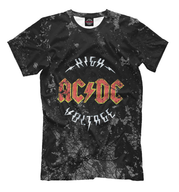 Футболка для мальчиков с изображением AC/DC цвета Белый