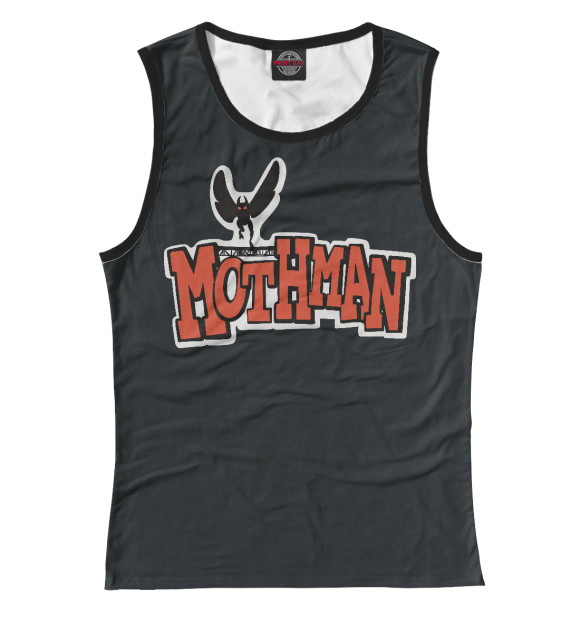 Майка для девочки с изображением Mothman цвета Белый