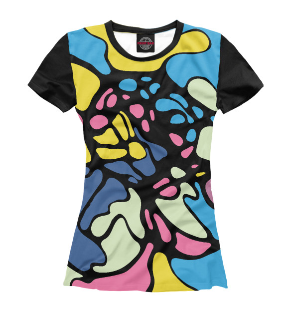 Футболка для девочек с изображением Зависимости цвета Белый