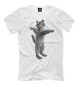 Мужская футболка Радушный кот