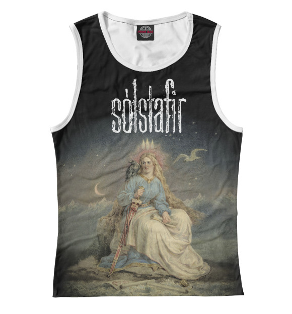 Женская майка с изображением Solstafir цвета Белый