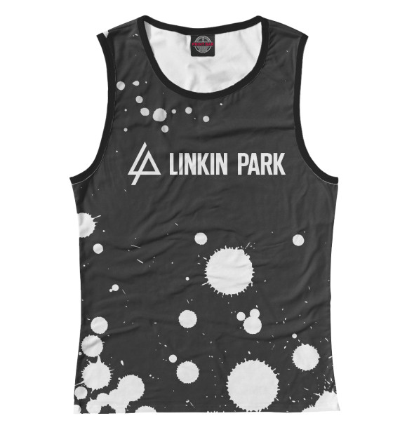 Майка для девочки с изображением Linkin Park / Линкин Парк цвета Белый