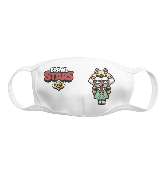 Маска тканевая с изображением Brawl Stars цвета Белый