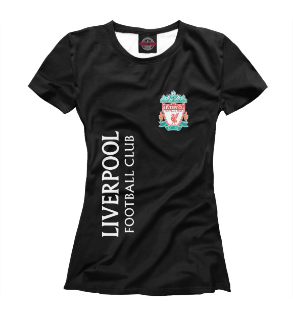 Футболка для девочек с изображением Liverpool цвета Белый