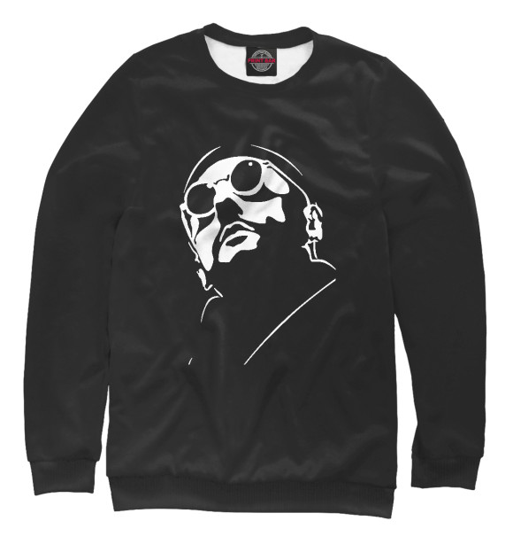 Женский свитшот с изображением Jean Reno цвета Белый