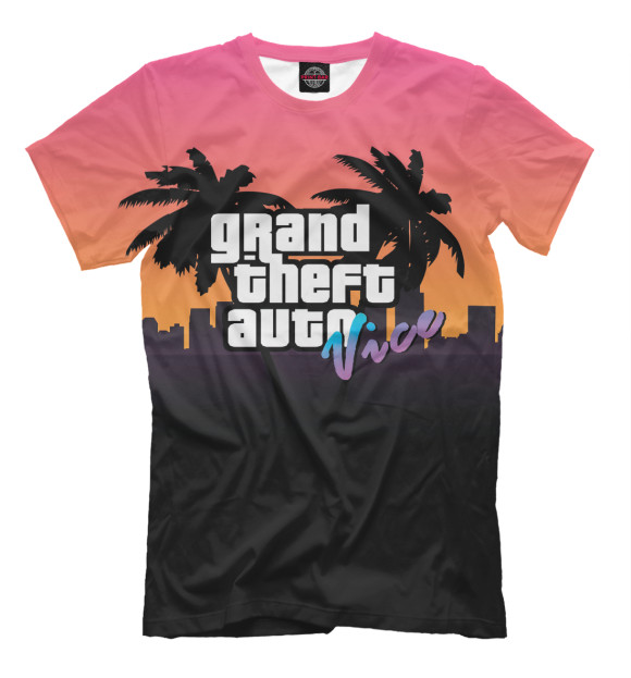 Футболка для мальчиков с изображением Grand Theft Auto | GTA цвета Белый