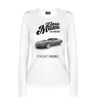 Маслкар Pontiac Firebird на белом фоне