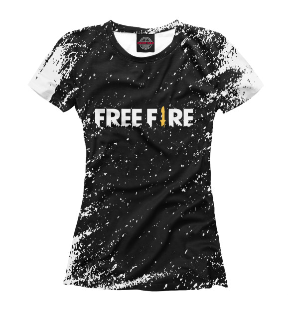 Женская футболка с изображением Garena Free Fire цвета Белый