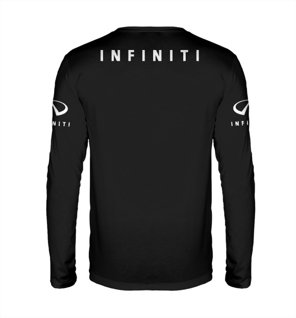 Мужской лонгслив с изображением Infiniti цвета Белый