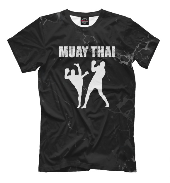 Мужская футболка с изображением Muay Thai цвета Белый