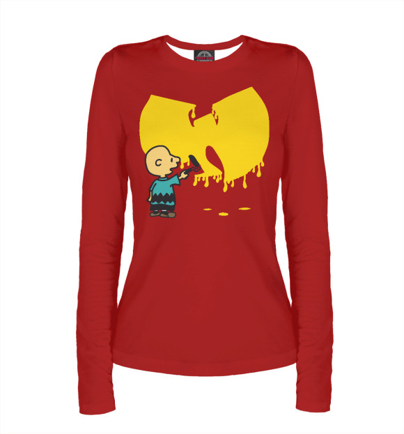 Женский лонгслив с изображением Wu-Tang Graffiti цвета Белый