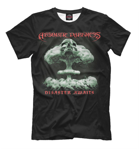 Футболка для мальчиков с изображением Absolute Darkness - Disaster Awaits цвета Белый