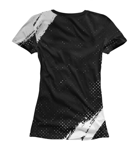 Женская футболка с изображением Денис | Тигр цвета Белый