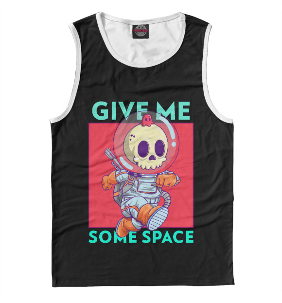 Майка для мальчика с изображением Космонавт цвета Белый