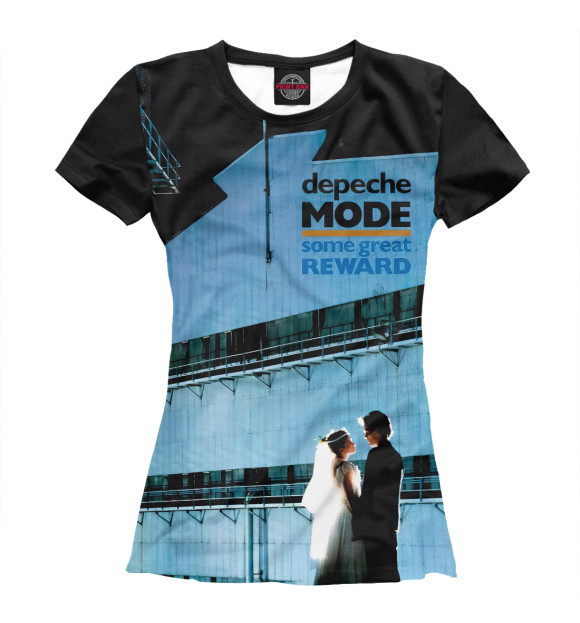 Футболка для девочек с изображением Depeche Mode цвета Белый