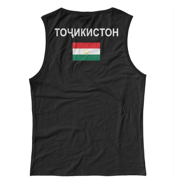 Женская майка с изображением Таджикистан цвета Белый