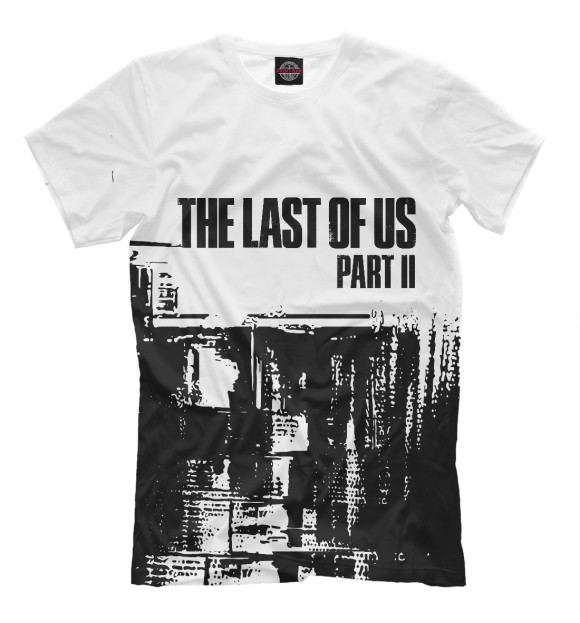 Мужская футболка с изображением The Last of Us цвета Белый