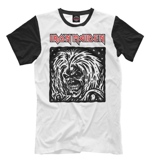 Футболка для мальчиков с изображением Iron Maiden цвета Белый
