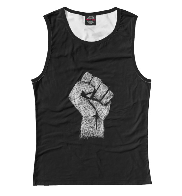 Женская майка с изображением RATM цвета Белый