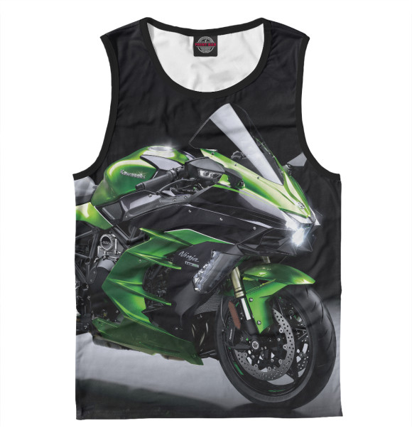 Майка для мальчика с изображением Kawasaki цвета Белый