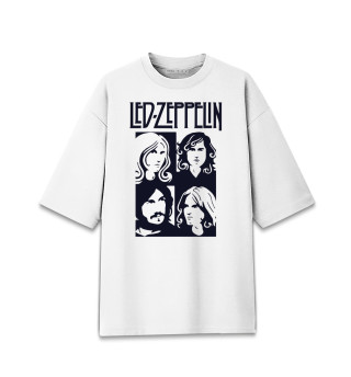 Футболка для девочек оверсайз Led Zeppelin