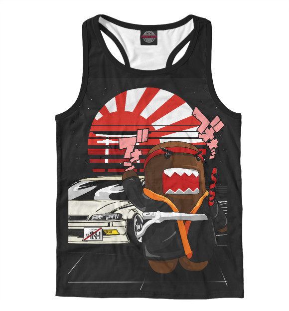 Мужская майка-борцовка с изображением Марк 90к белый цвета Белый