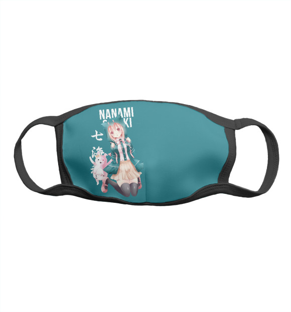 Маска тканевая с изображением Чиаки Нанами-Danganronpa 2 цвета Белый