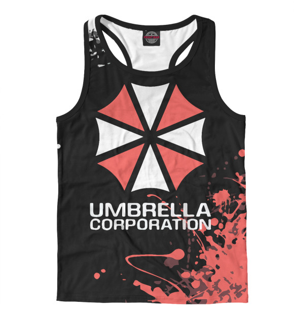 Мужская майка-борцовка с изображением Resident Evil цвета Белый