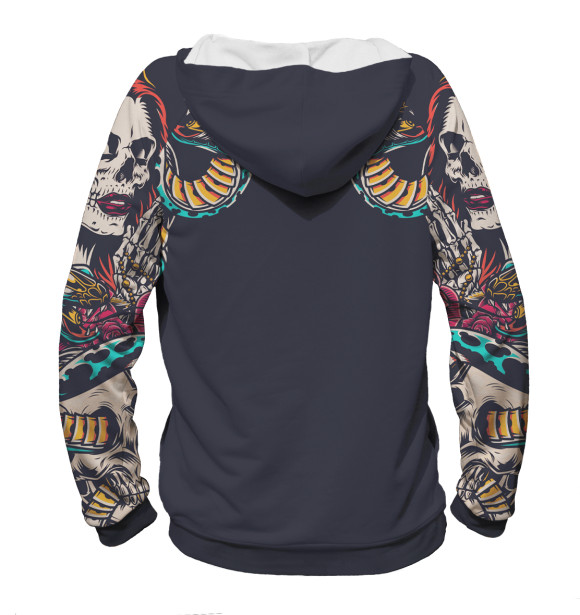 Мужское худи с изображением Девушка цвета Белый