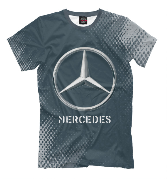 Мужская футболка с изображением Mercedes | Mercedes цвета Белый