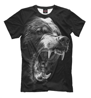 Мужская футболка Медведь в гневе