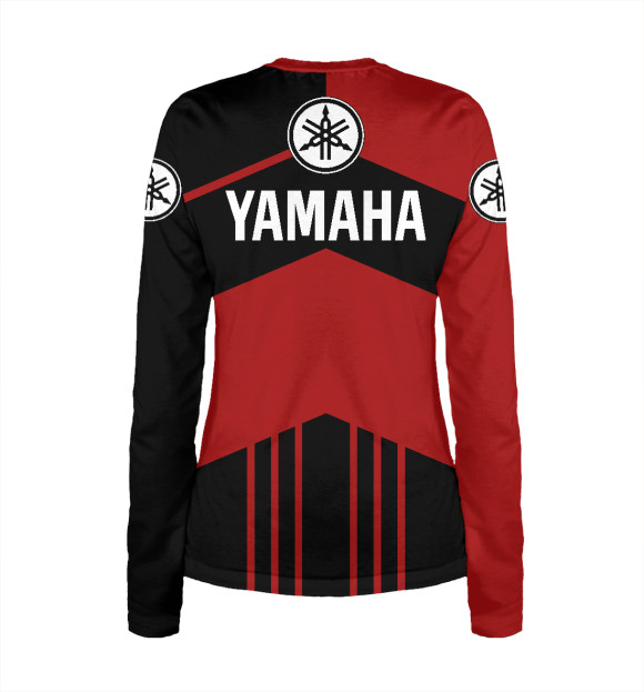 Женский лонгслив с изображением Yamaha цвета Белый