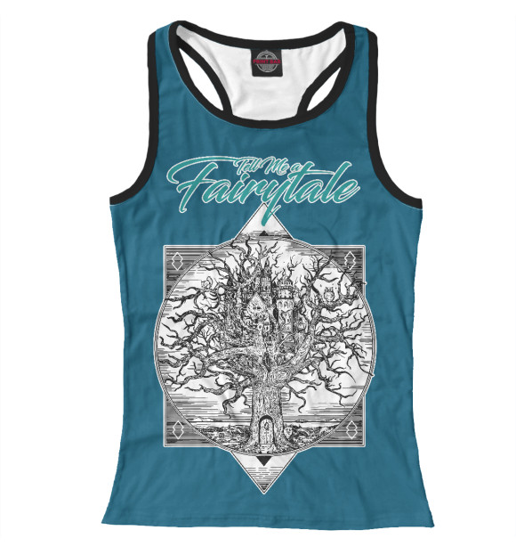 Женская майка-борцовка с изображением Расскажи мне сказку цвета Белый