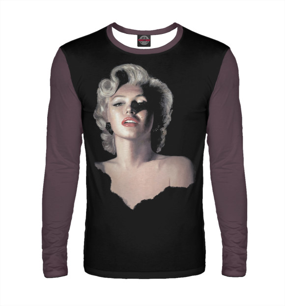 Мужской лонгслив с изображением Luscious Marilyn цвета Белый