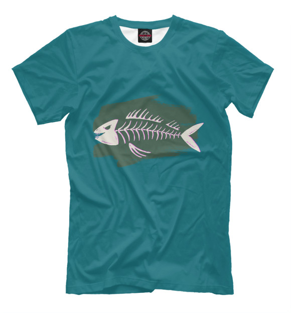 Футболка для мальчиков с изображением Fishbones цвета Белый