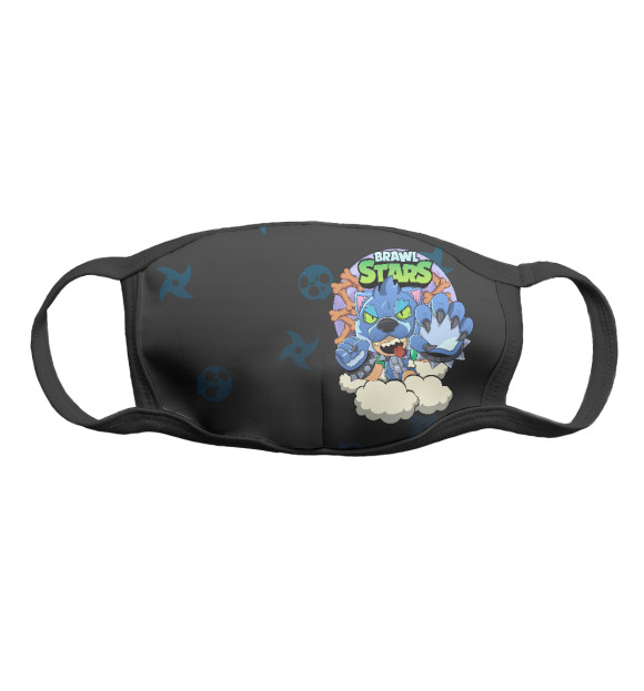 Маска тканевая с изображением Brawl Stars Leon цвета Белый